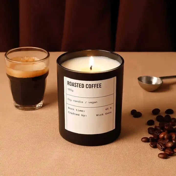 Coffee Scented Glass Candle - 165g